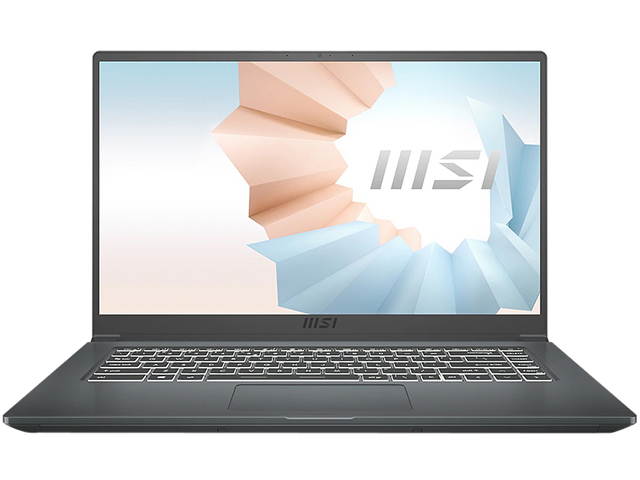 MSI Laptop Modern 14 B11MO-036 Intel Core i7 11th Gen 1165G7 (2.80 GHz) 8 GB Memory 512 GB NVMe SSD Intel Iris Xe Graphics 14.0" Windows 10 Home 64-bit