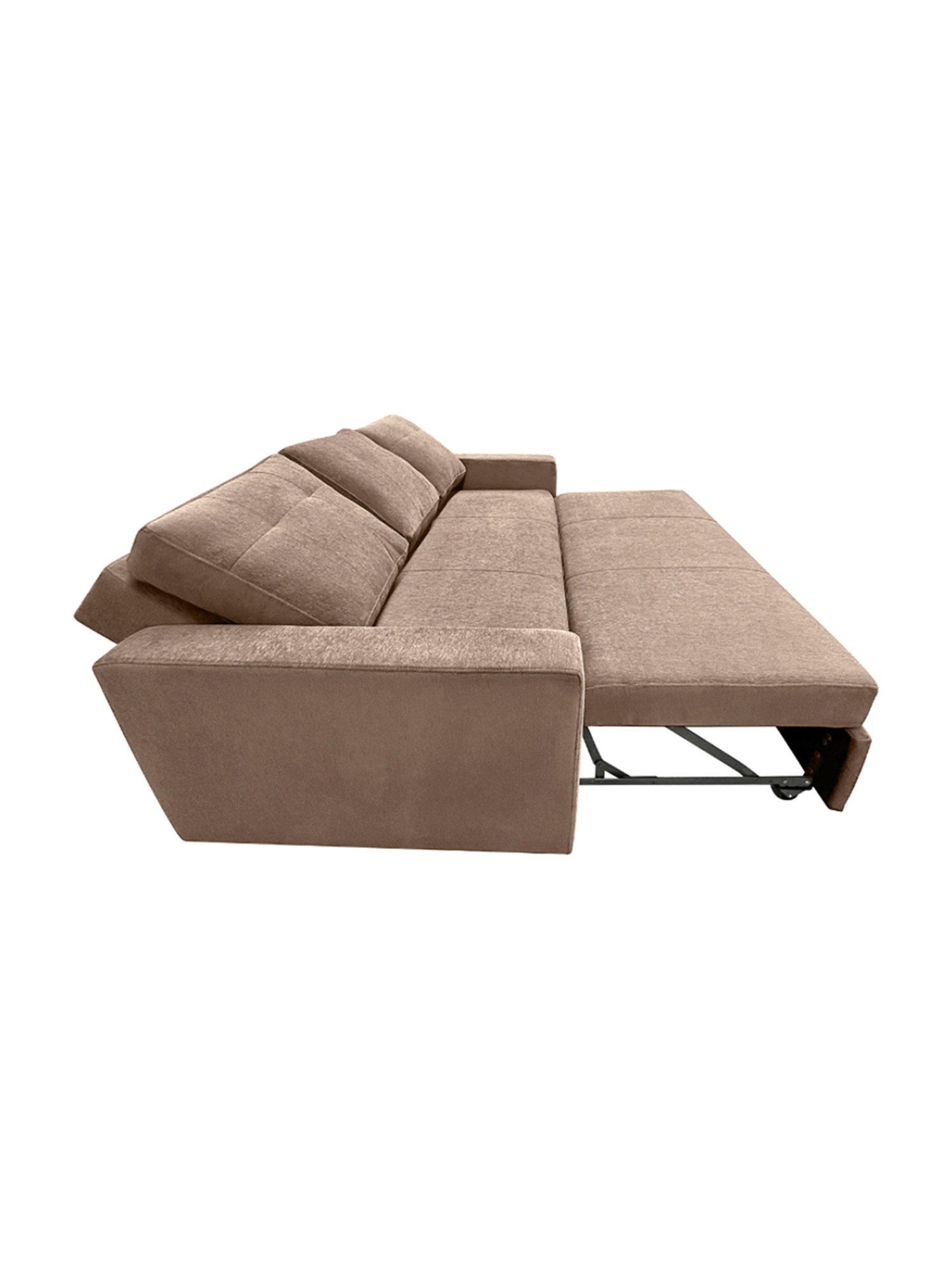 Queen Brady Convertible Sofa with Storage Gray - Serta