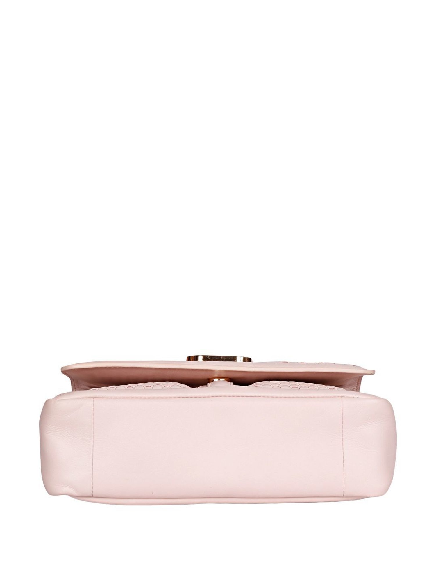 Saint G Pink Textured Medium Sling Handbag