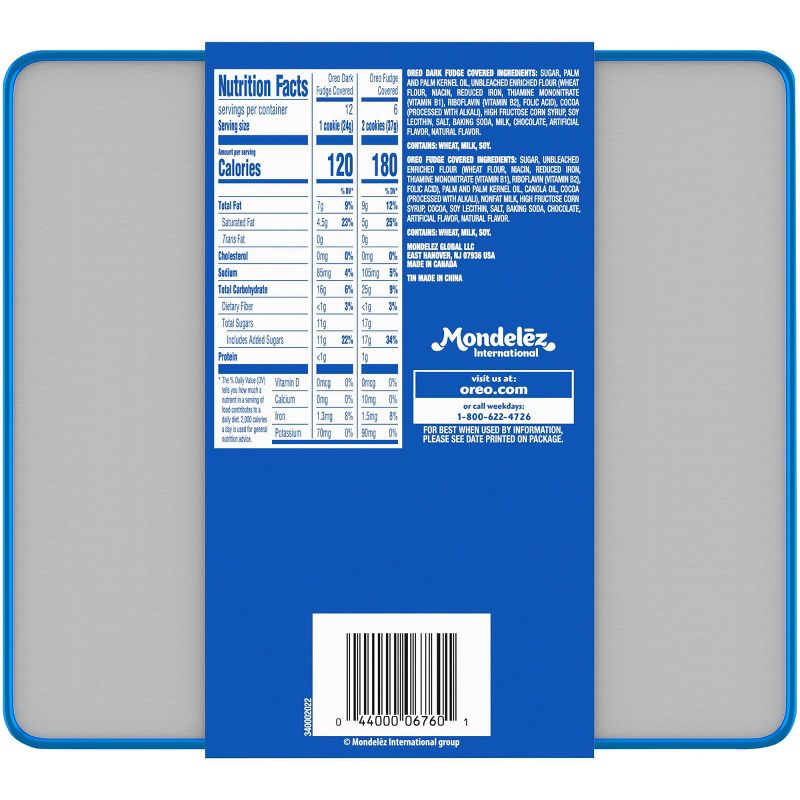 Valentine's Oreo Fudge Covered Tin - 16.4oz