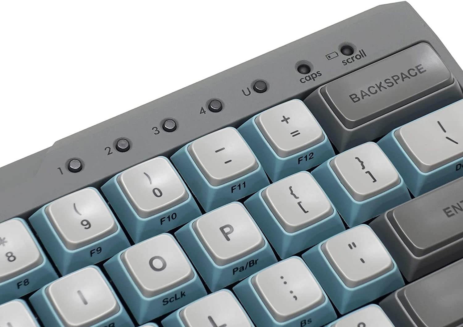 Filco Majestouch Minila R Convertible Sky Gray 60% Double Shot PBT Mechanical Keyboard (Cherry MX Black)