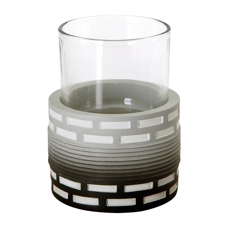 3pc Dash Lotion Pump, Toothbrush Holder Tumbler Gray - Allure Home