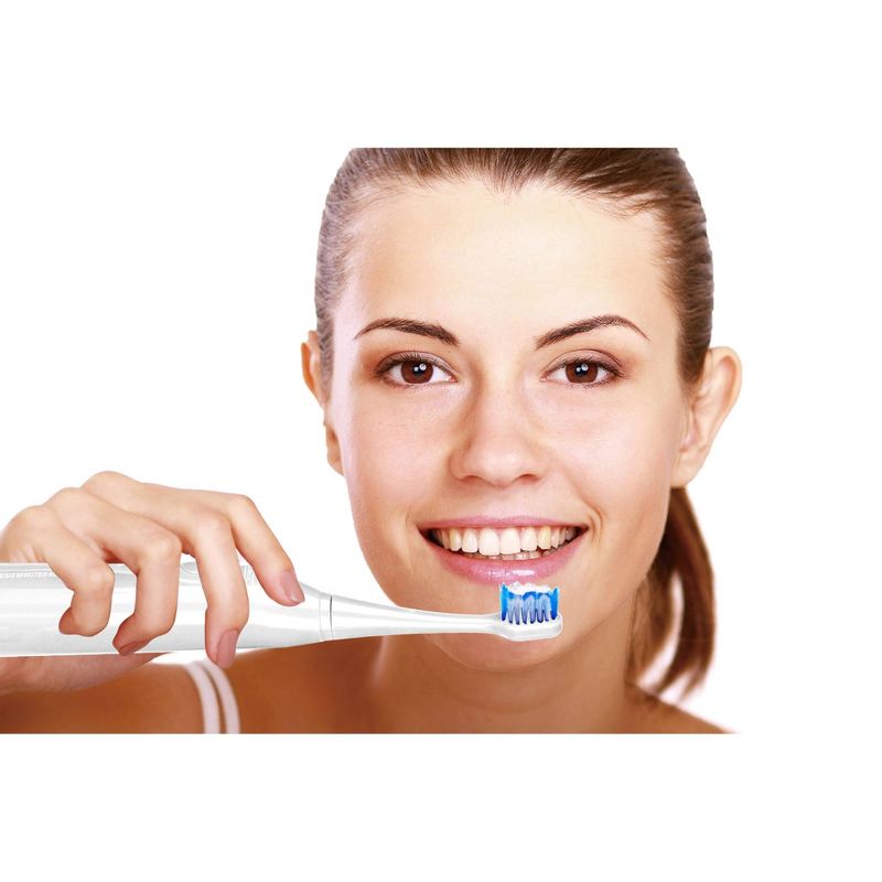 Pursonic Rechargeable S430 Sonic Toothbrush with Bonus Brush Heads White - 12ct