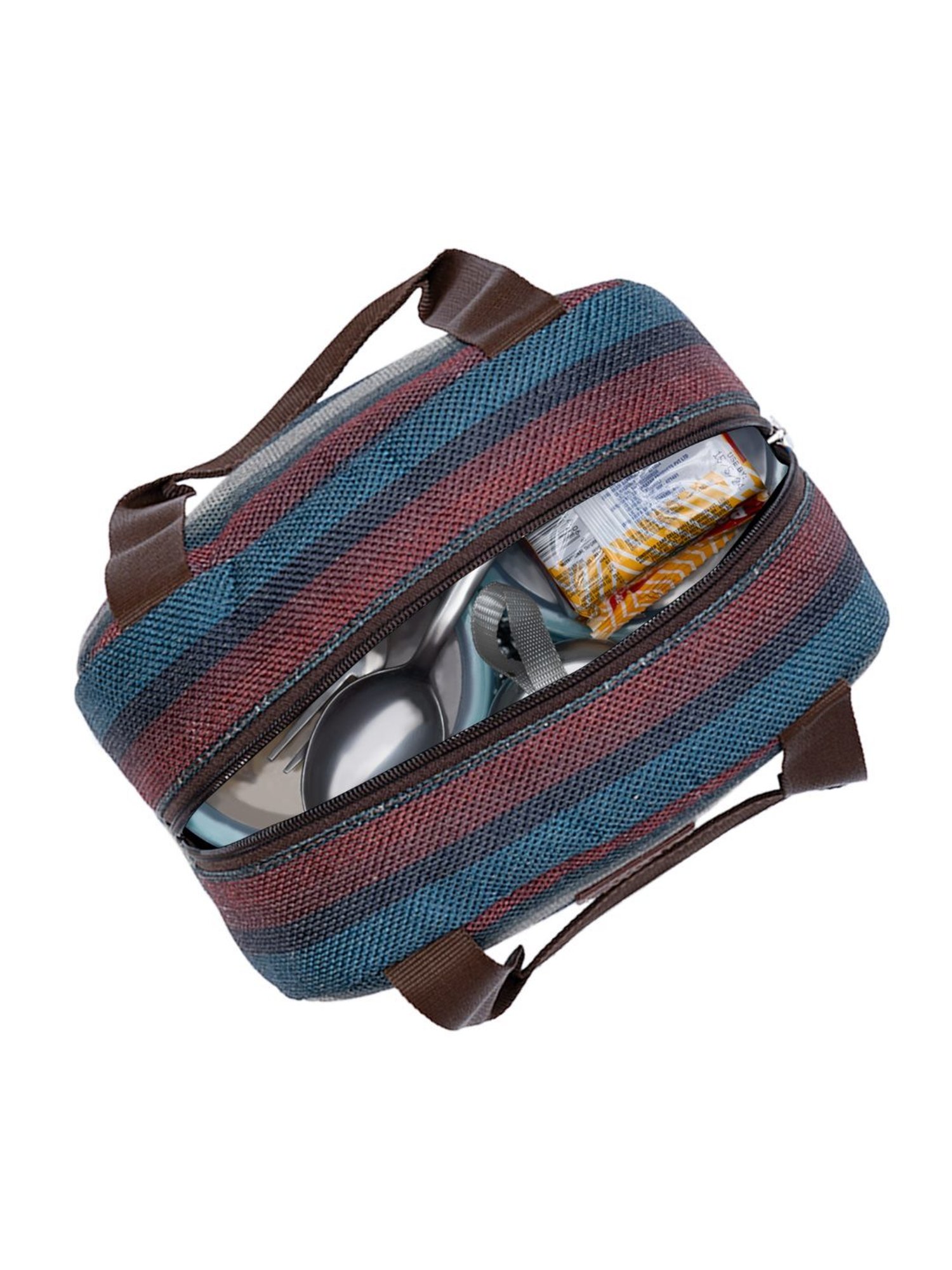 ZOUK Multicolor Striped Lunch Bag