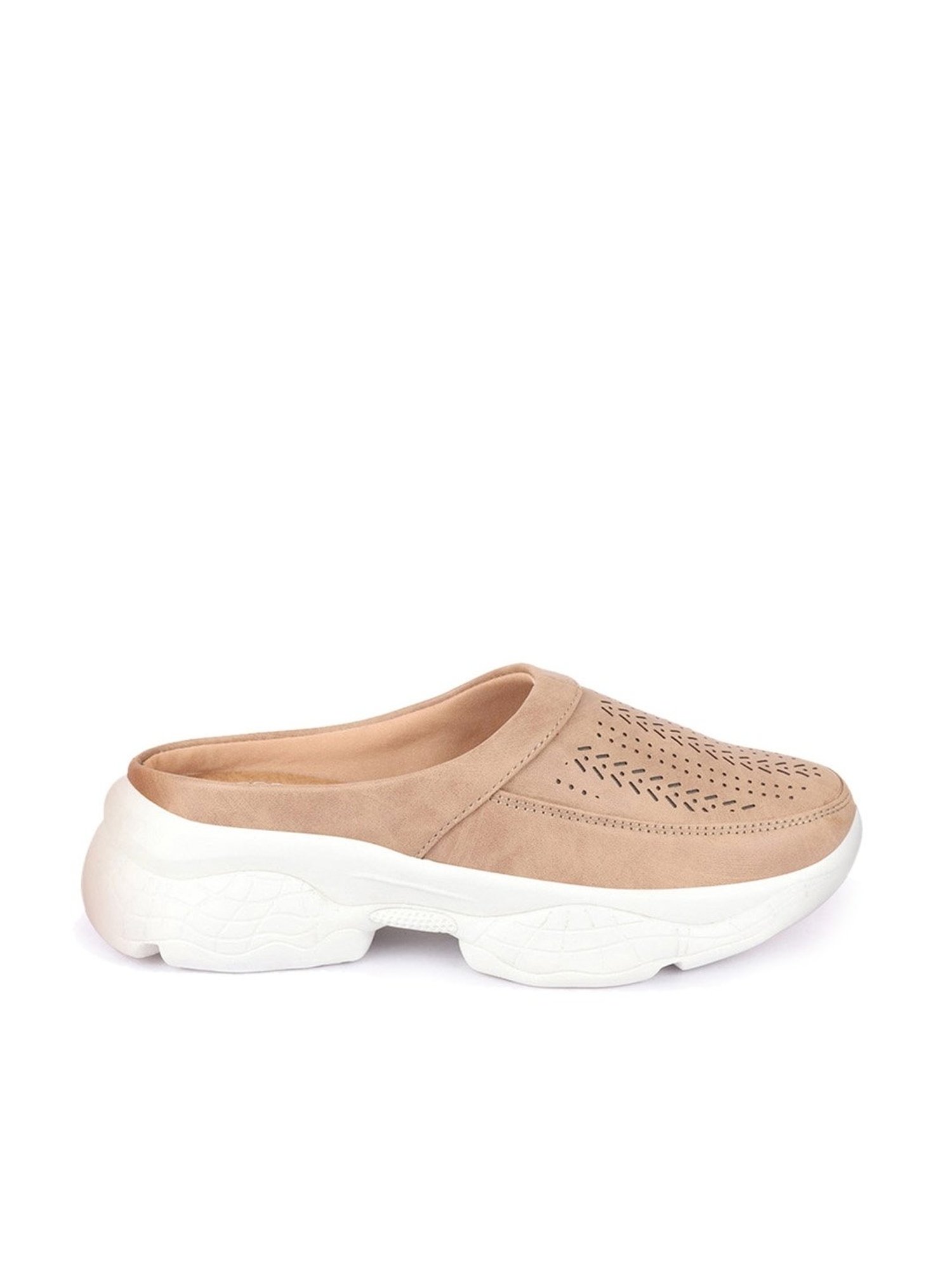 Fausto Women's Beige Mule Shoes