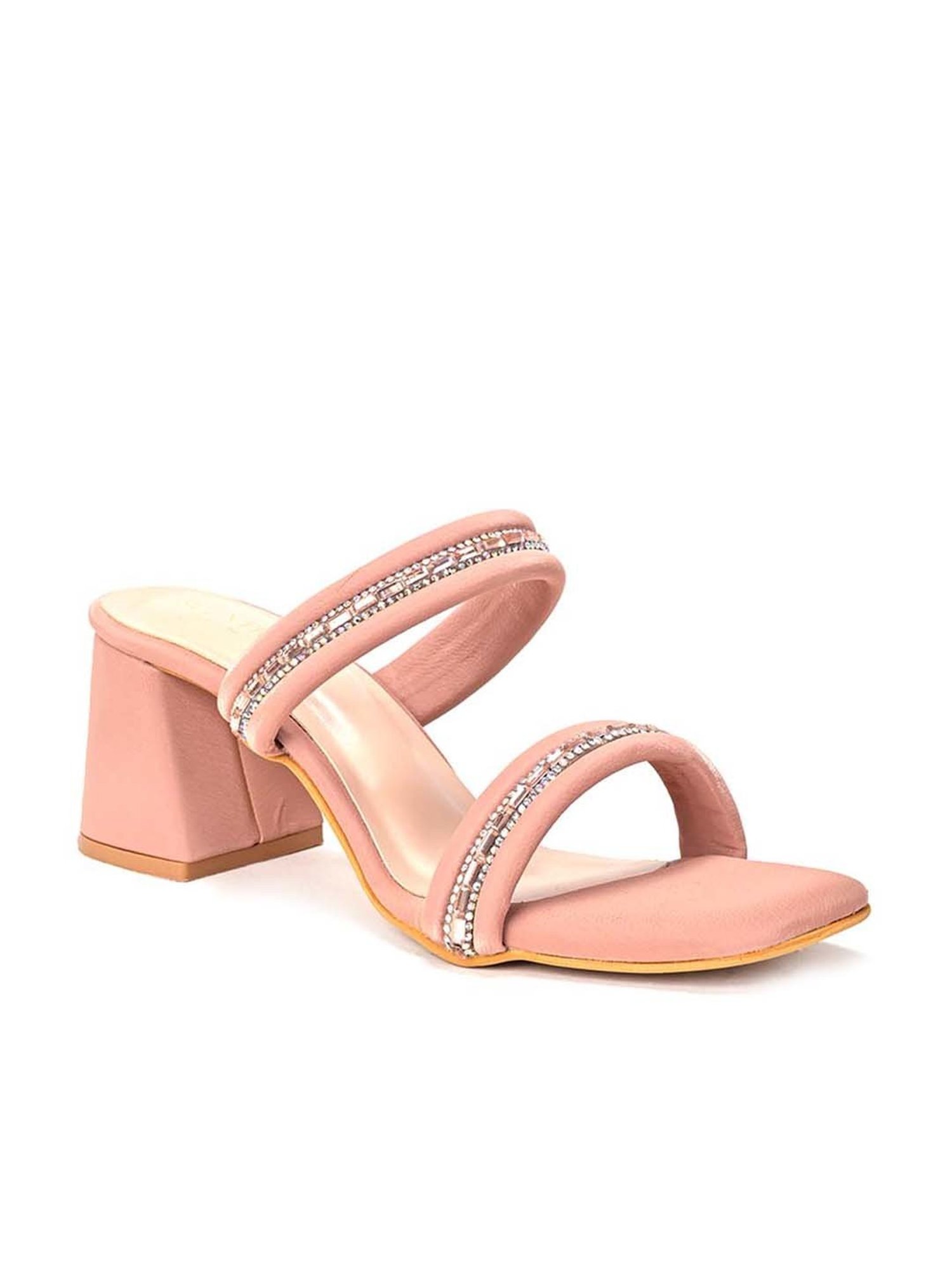 Scentra Women's Peach Casual Sandals