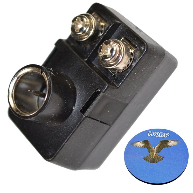 HQRP F-Type Balun Transformer for Installing Dipole Antenna to a Sony AV Receiver STR-DH510 + HQRP Coaster