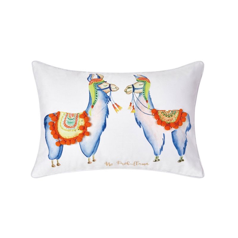 14"x20" No Prob-Lama Lumbar Throw Pillow - VCNY