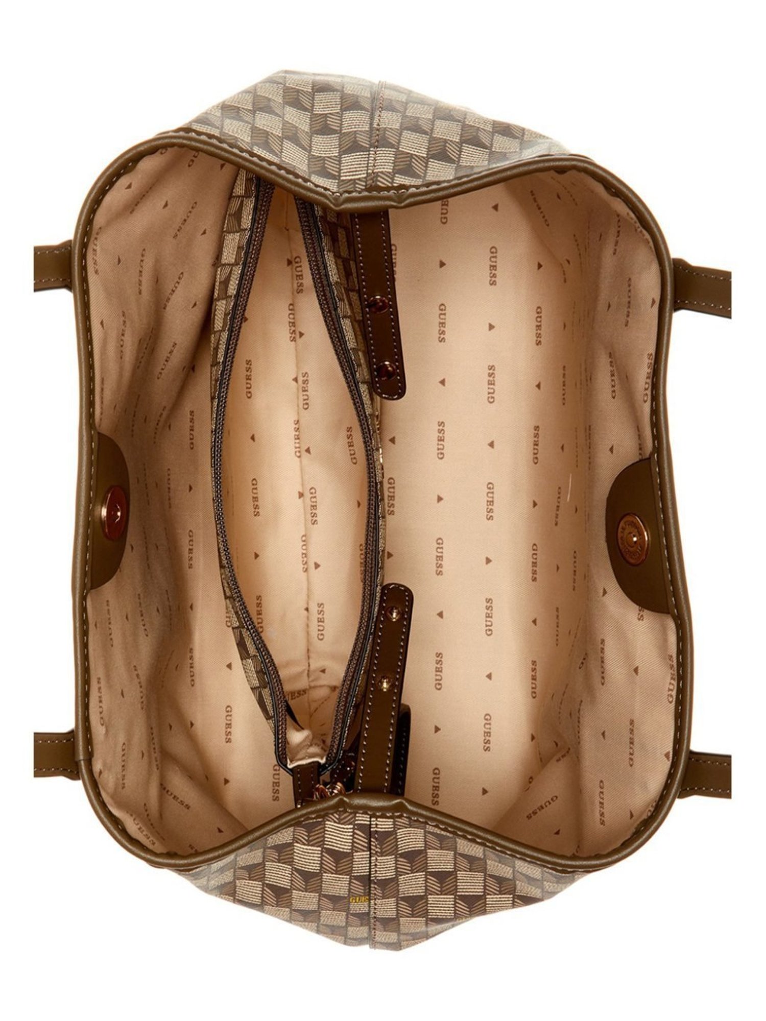 Guess Granite Printed Tote Handbag with Pouch