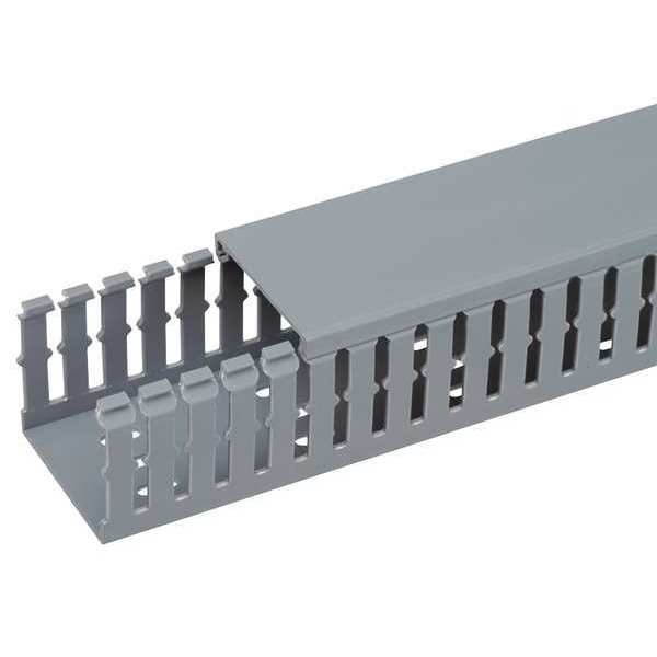 Panduit Wire Duct,Narrow Slot,Gray,3.25 W x 4 D  F3X4LG6