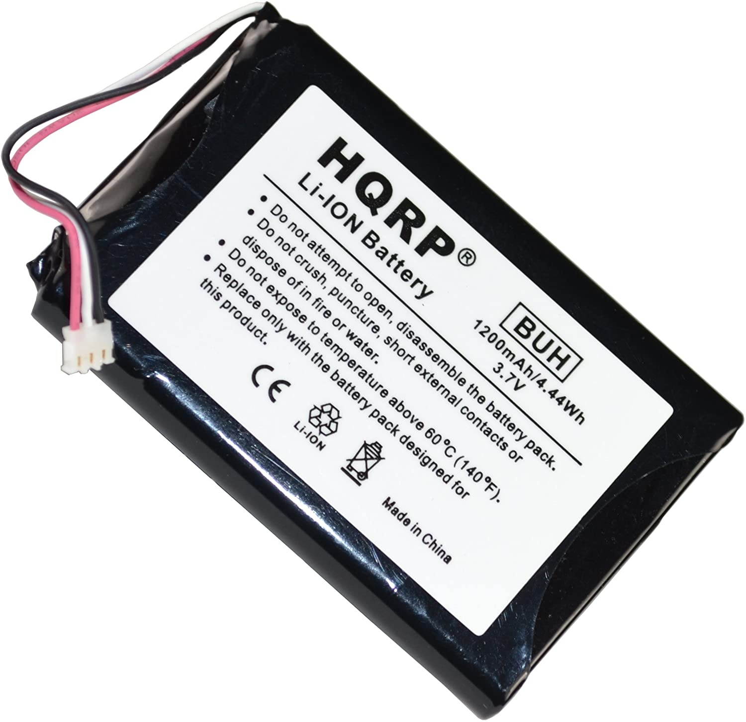 HQRP 1200mAh Battery Works with Garmin 361-00035-03 Nuvi 2450 2450LMT 2455 2455LMT 2455LT 2460 2460LMT 2475 2457 2457LMT 2460 2460LT 2497 2497LMT 361-00051-01 361-00061-02 GPS Navigator