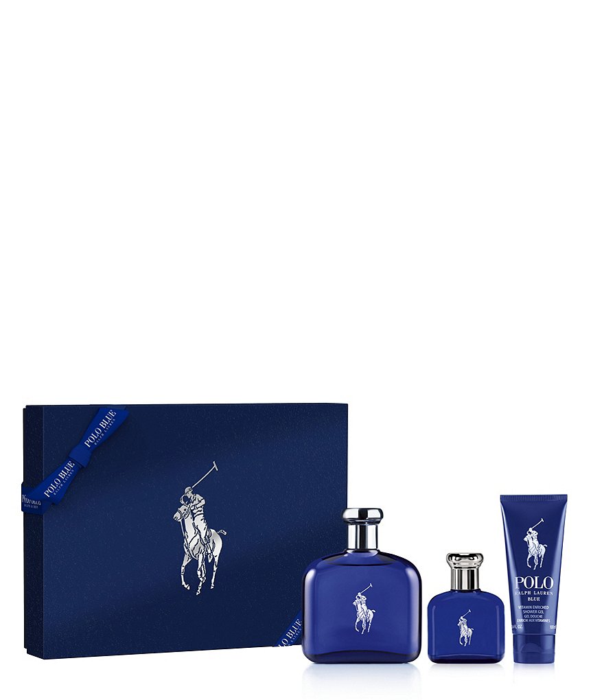 Ralph Lauren Polo Blue Eau de Toilette 3 Piece Gift Set