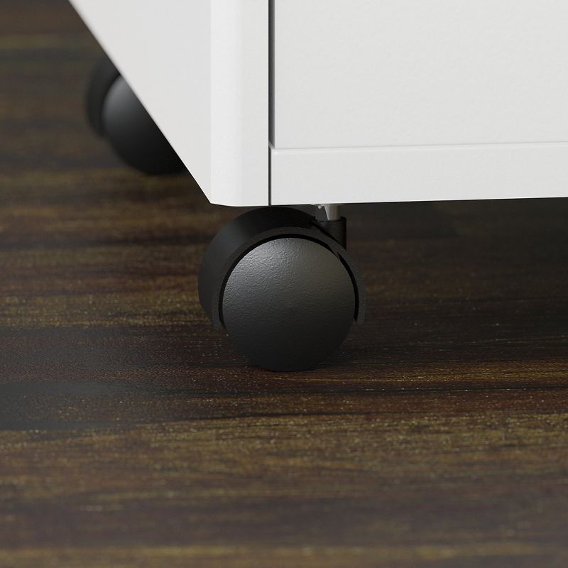 Bush Studio C White 16W 2 Drawer Mobile Pedestal - Assembled SCF116WHSU