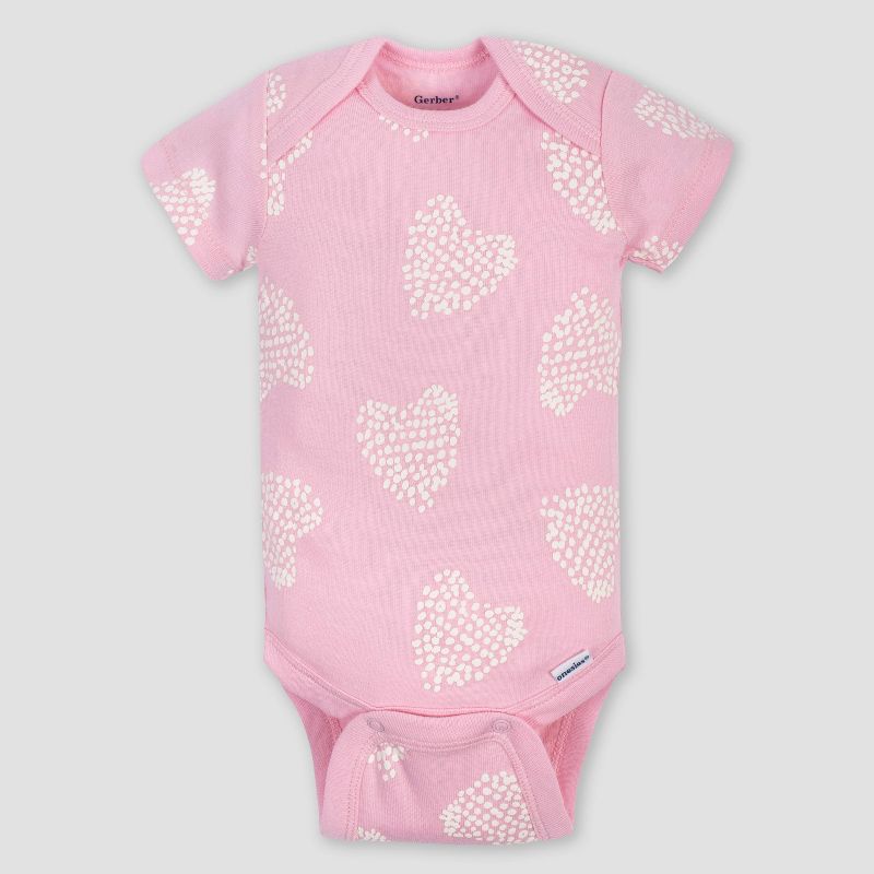 Lamaze Baby Girls' Organic 4pc Bodysuit Gift Set - Pink Newborn