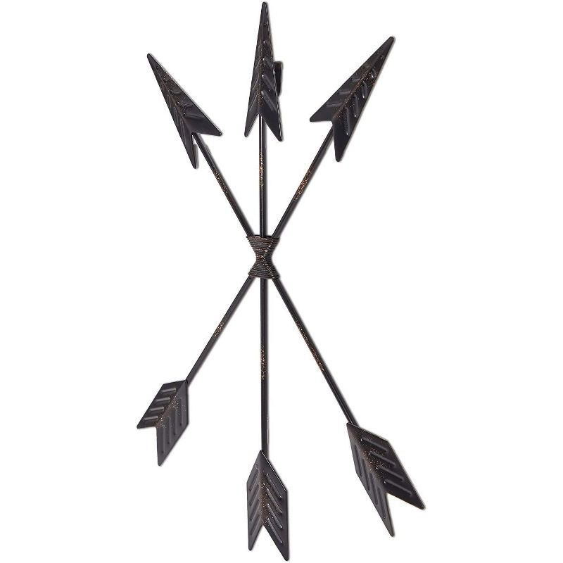 Farmlyn Creek Rustic Arrow Home Wall Decor, Black Cast Iron Sign (15 x 11.25 Inches)