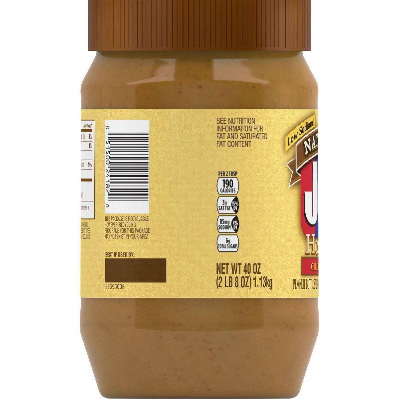 Jif Natural Creamy Honey Spread - 40oz