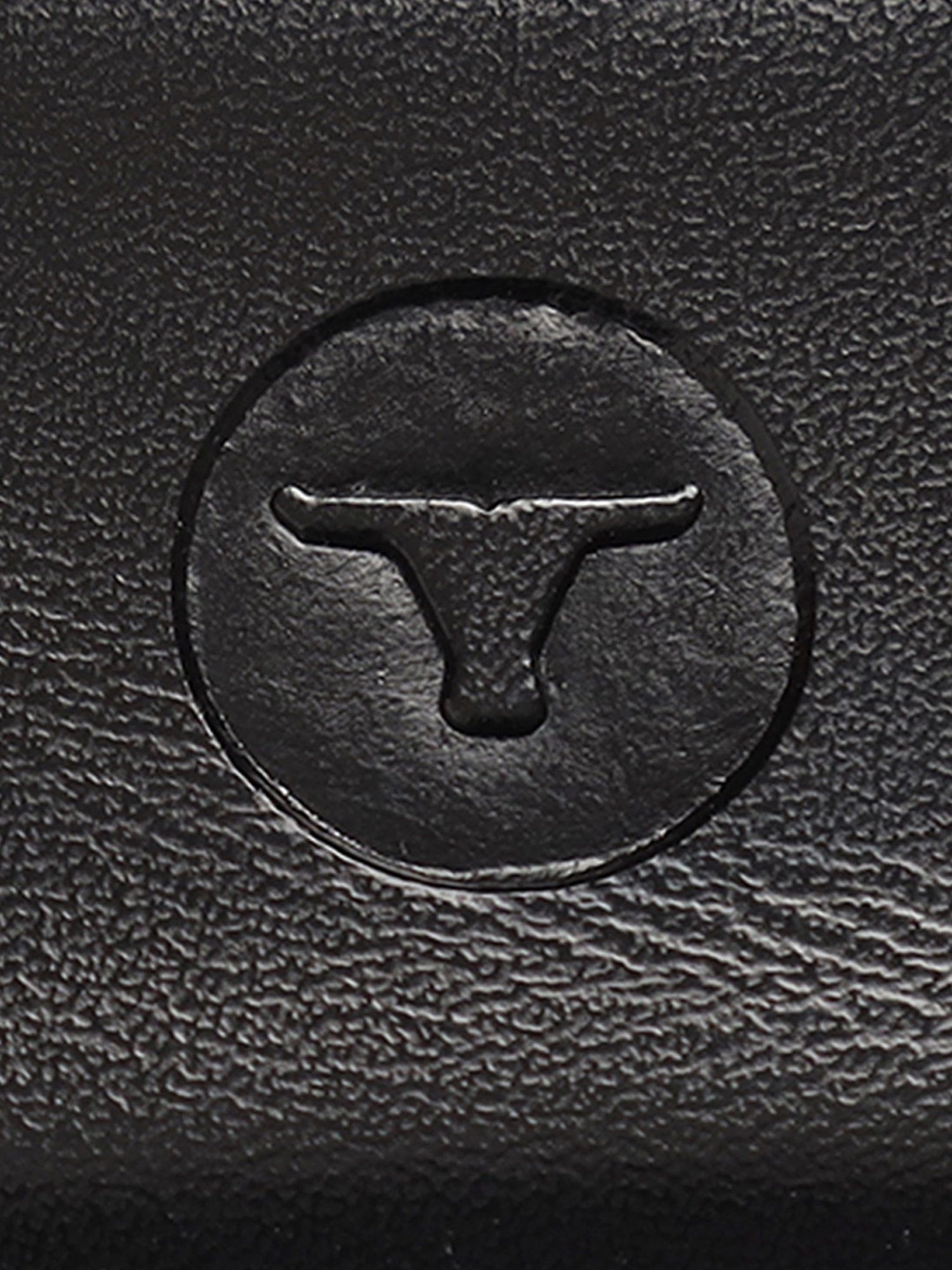 BULCHEE Black Leather Formal Belt for Men