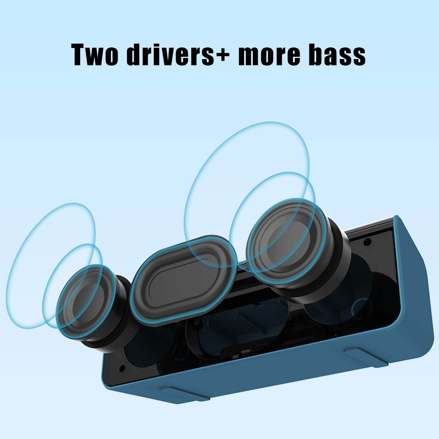 ZEALOT S31 Portable Bluetooth Speakers, Wireless Bluetooth Speaker with Loud Stereo Sound,Exceptional Bass Indoor/Outdoor 33 ft Bluetooth Range Built-in Mic,Perfect for Home, iPhone,Samsung(Red)