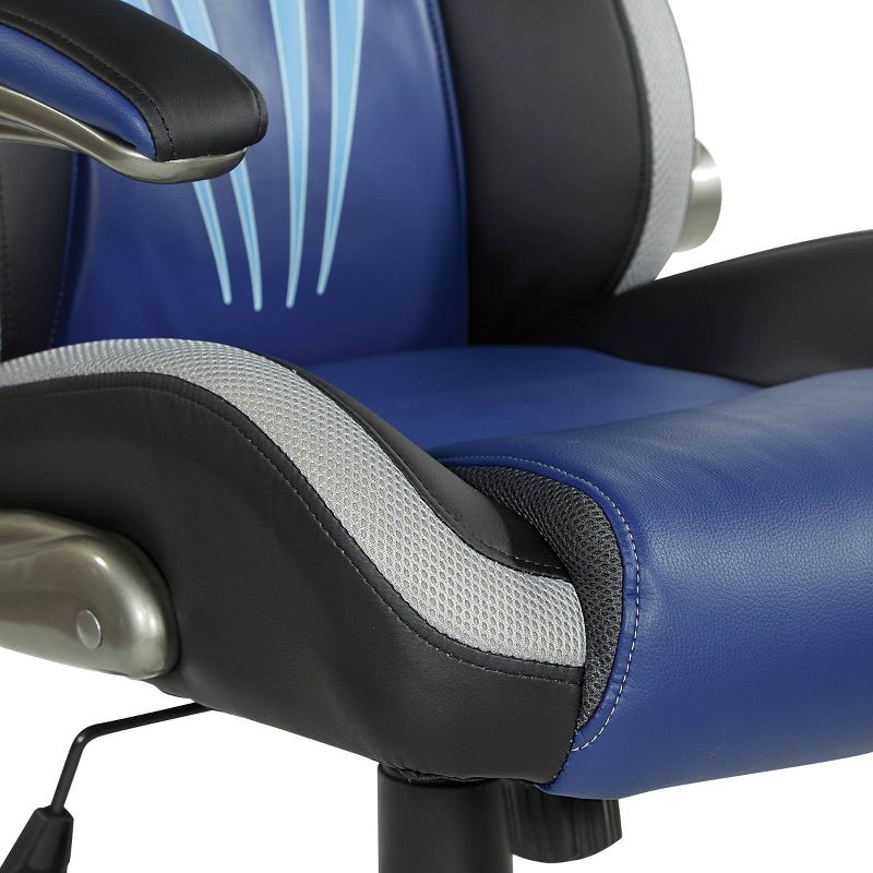 Ice Knight Gaming Chair Blue - OSP Home Furnishings