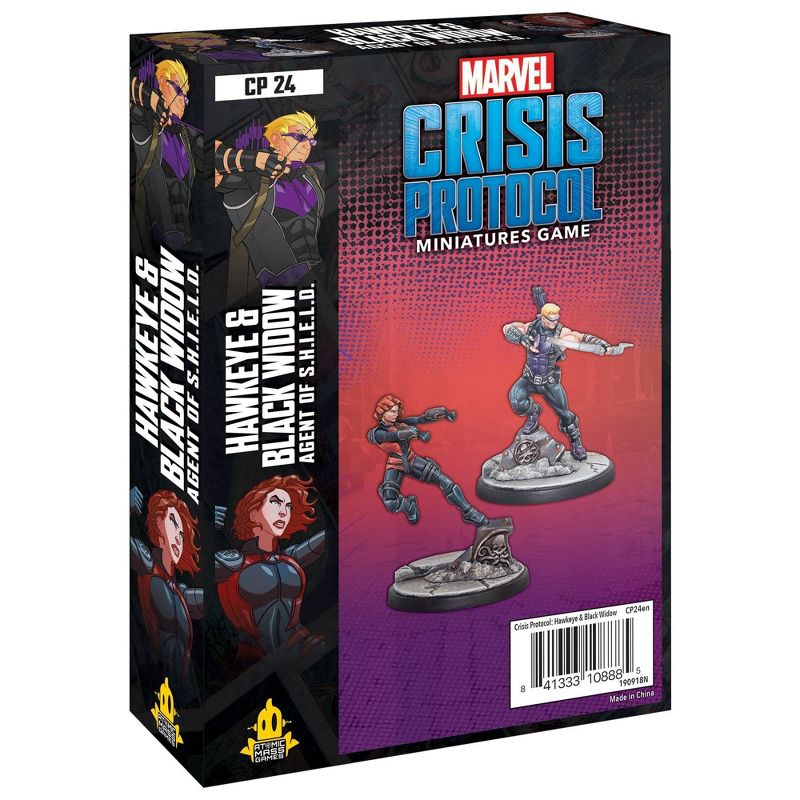 Marvel Crisis Protocol Miniatures Game: Hawkeye and Black Widow Character Pack