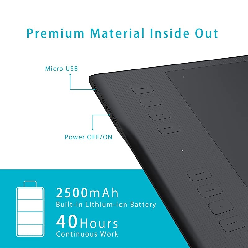 Inspiroy Q11K Wireless Graphic Drawing Tablet with 8192 Pressure Sensitivity