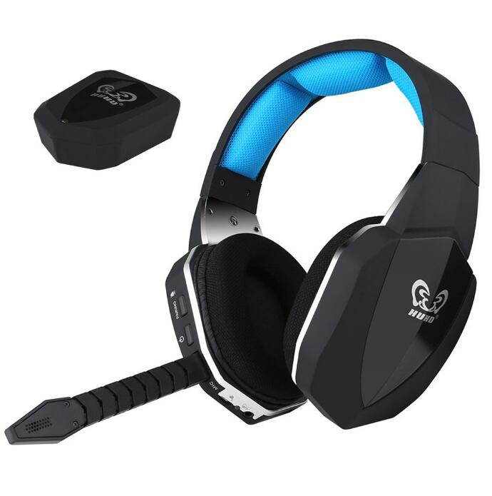HUHD 2.4Ghz Optical Wireless Gaming Headset for XBox 360, PS3/4, PC,Xbox One,Professional Stereo Video Game Headphones wireless Upgraded 7.1 Surround Sound
