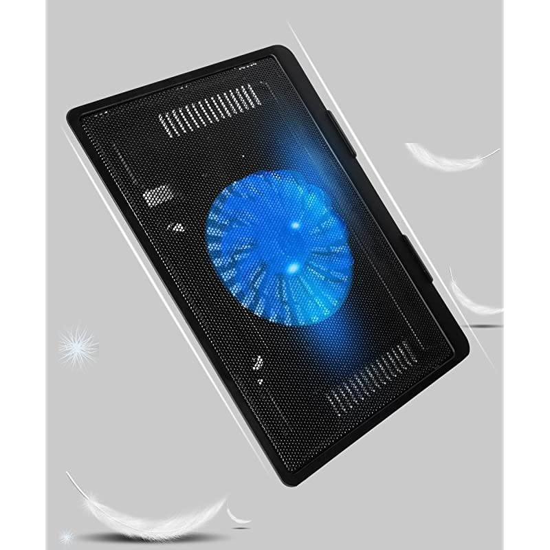 Laptop Cooling Pad for Ultra Slimp Notebook and Universal Laptop 14 13 and Smaller Metal mesh with Super Fan with Quiet and Light Weight Feature