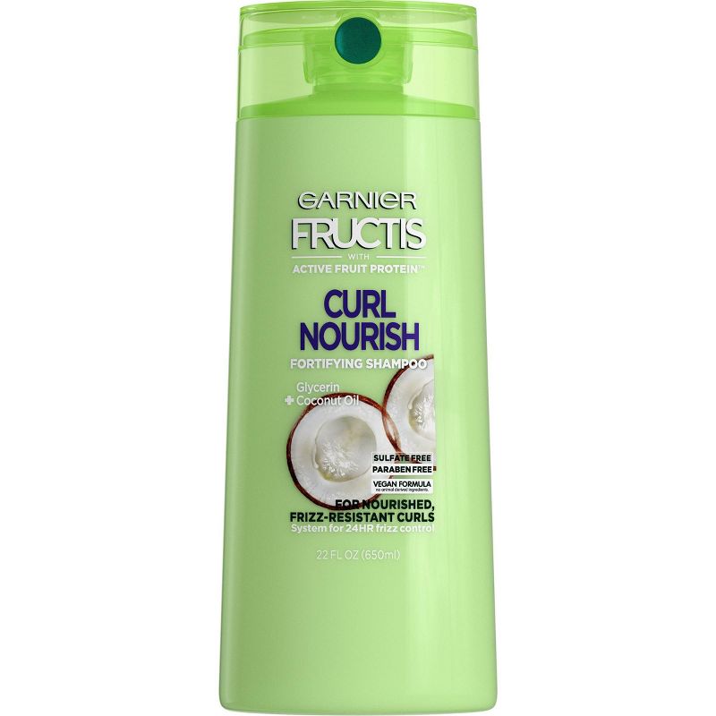 Garnier Fructis Curl Nourish Sulfate-Free Shampoo Infused with Coconut Oil & Glycerin -  22 fl oz