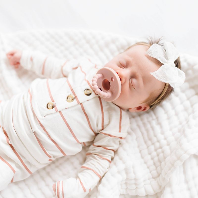 Loulou Lollipop Darling Pacifier Clip - Avocado