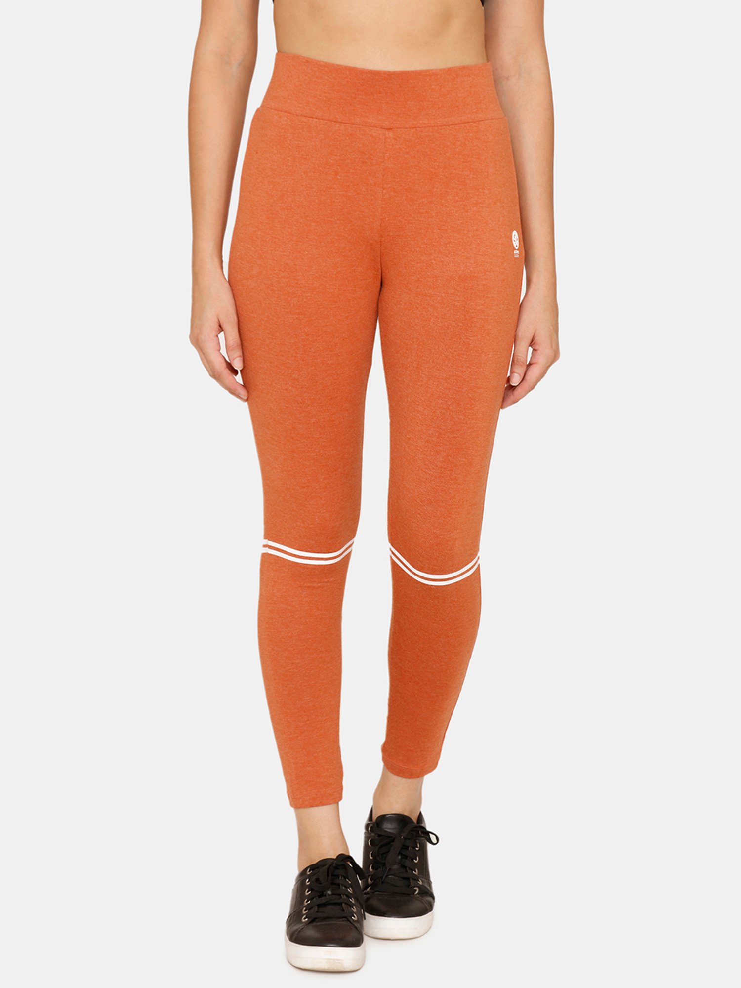 Rosaline by Zivame Rust Tights