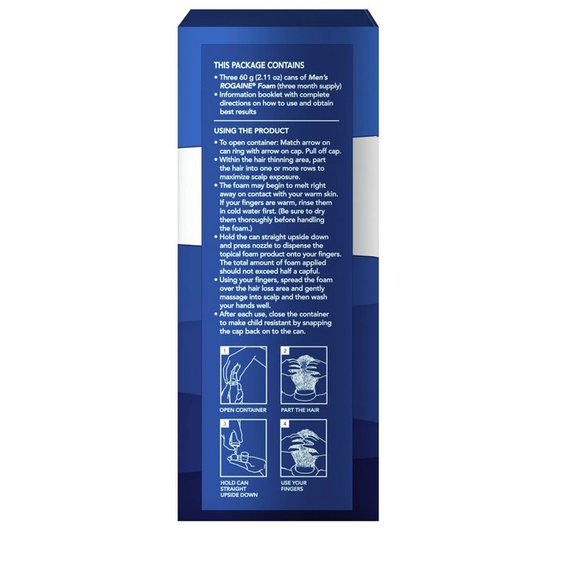 Men's Rogaine 5% Minoxidil Foam for Hair Regrowth - 3-Month Supply