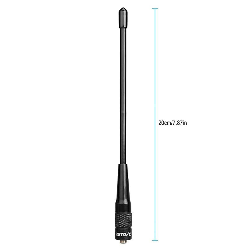 RHD701 Walkie Talkie Antenna SMAF Dual Band Antenna Compatible with Baofeng UV5R BF888S  H777 Walkie Talkie 10 Pack
