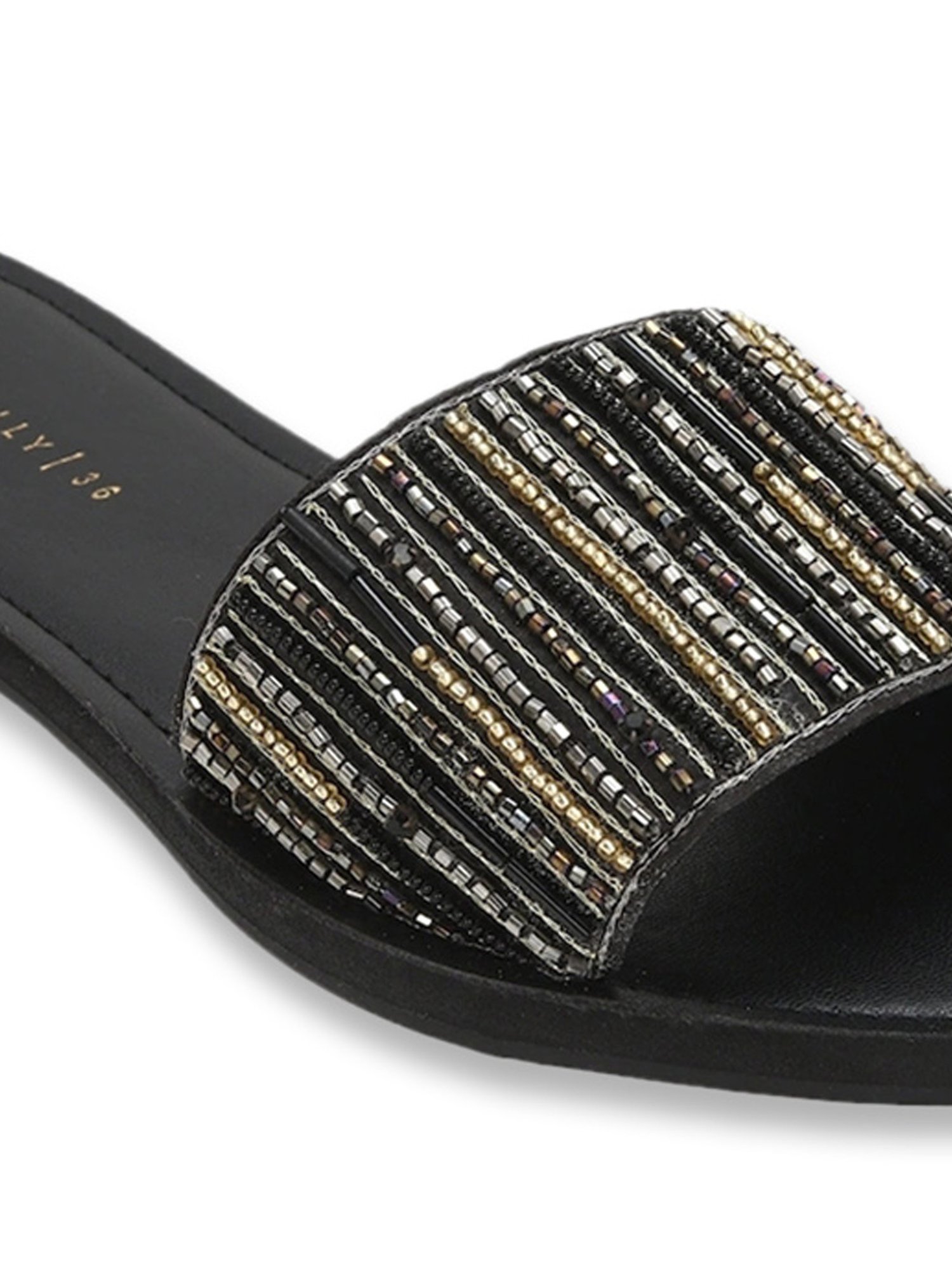 Allen Solly Women's Black Slides