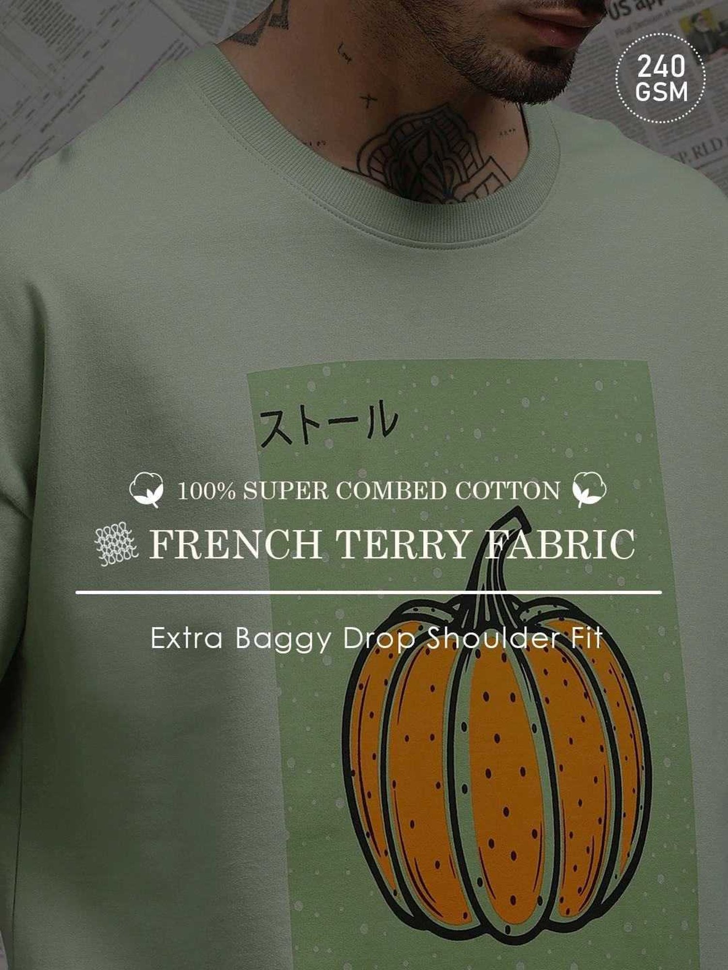 Dillinger Green Loose Fit Printed Unisex T-Shirt