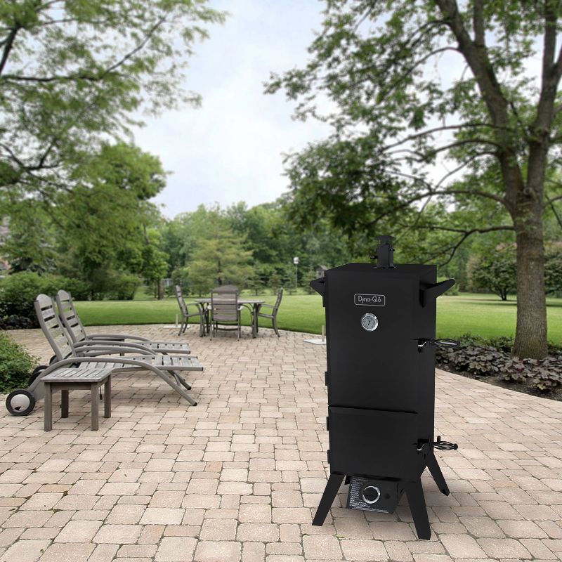 Dyna-Glo Vertical Double Door Propane Gas Smoker Model DGY784BDP