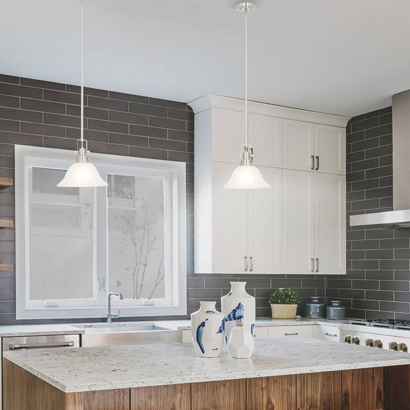 52.75" One Light Pendant Brushed Nickel - Cresswell Lighting