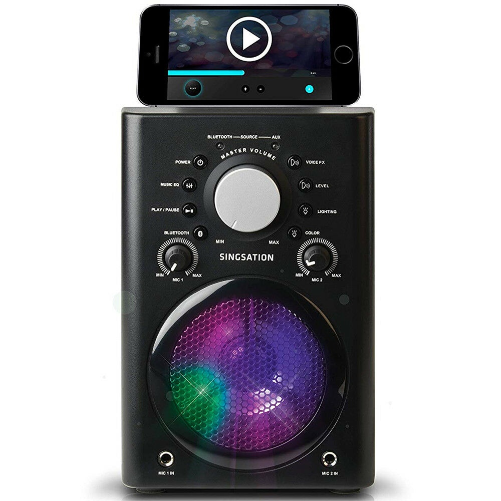 808 Audio Singsation Bluetooth Karaoke System with Light Effects & Microphone