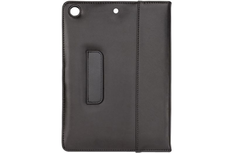 Cyber Acoustics Carrying Case (Portfolio) iPad Air - Black - Scratch Resistant Interior - Leather - Hand Strap