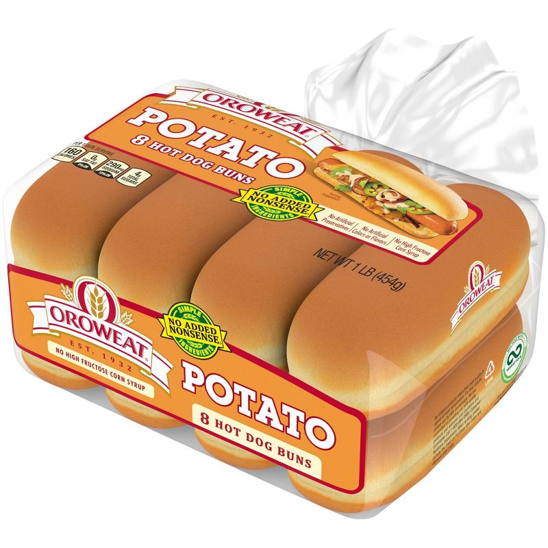 Oroweat Potato Hot Doh Buns - 15oz
