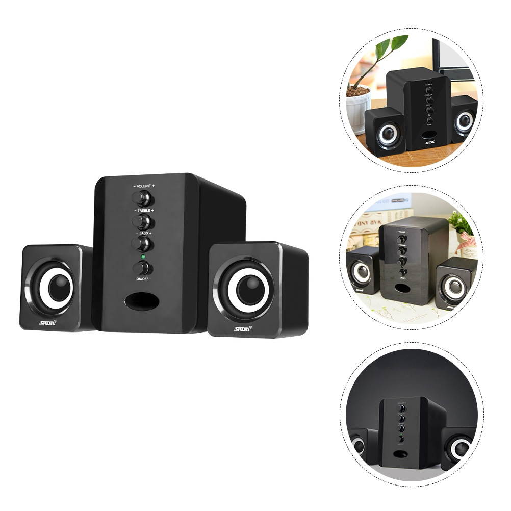 1 Set Practical Creative Durable Desktop Speaker Computer Speaker Phone Speaker for Phone Desktop  Computer