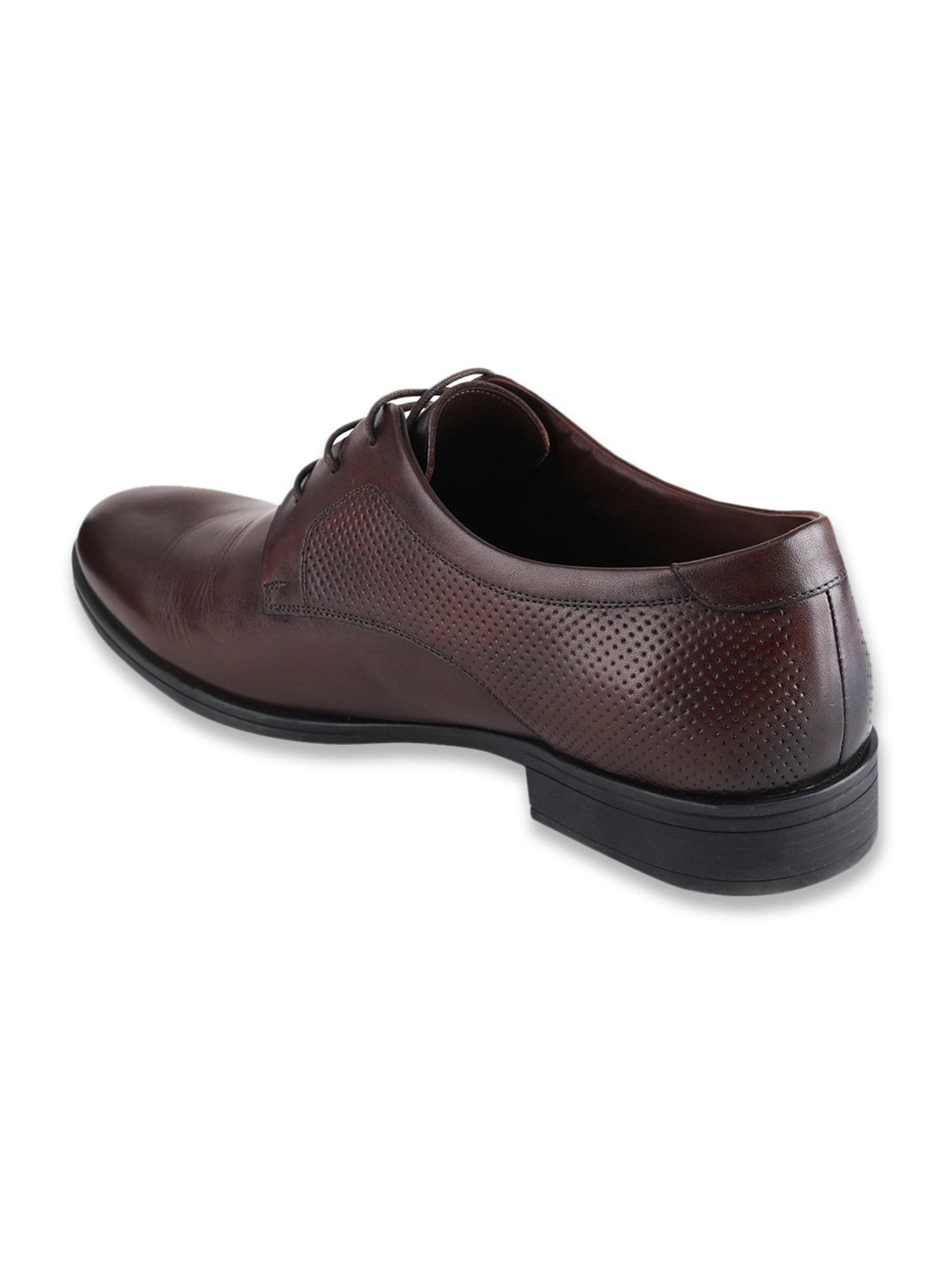 Ezok Men's Brown Derby Shoes