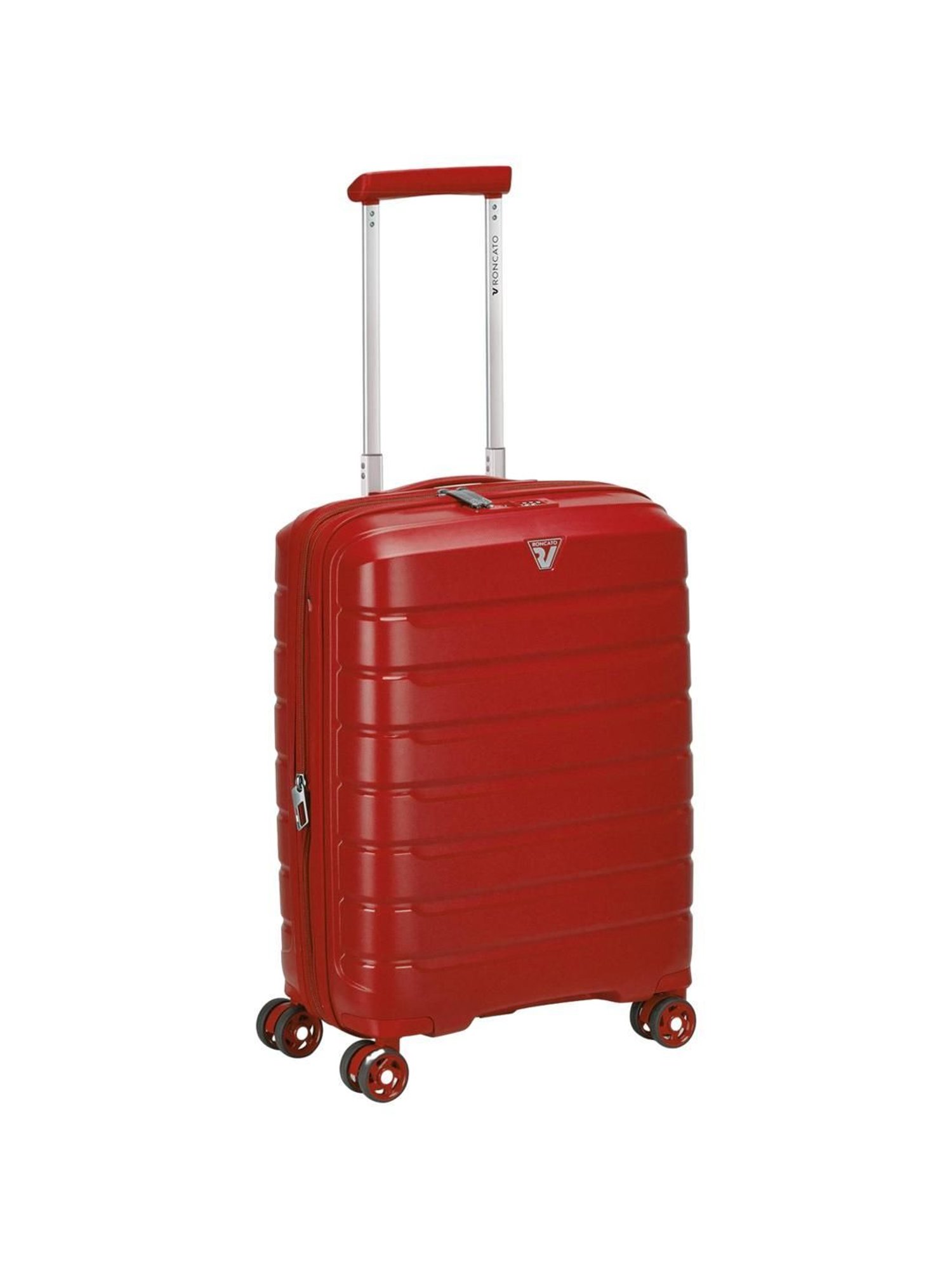 Roncato Butterfly Rosso Textured Hard Cabin Trolley Bag -21 cm