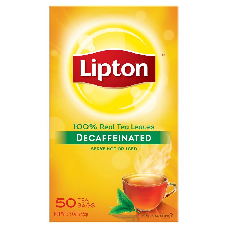 Lipton Decaffeinated Black Tea Bags - 50ct