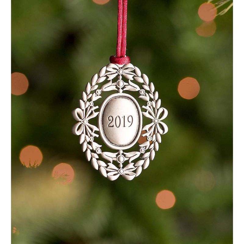 Solid Pewter Christmas Tree Ornament