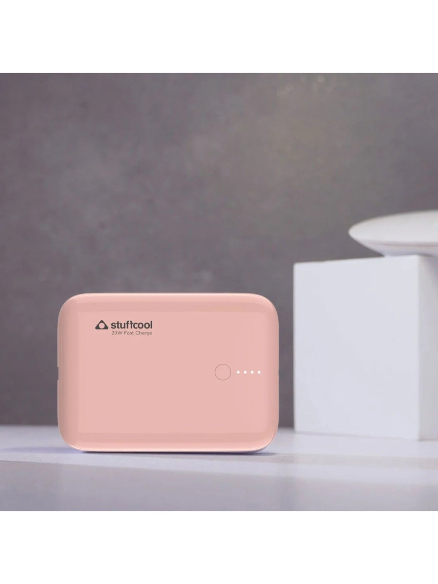Stuffcool Palm Smallest 10000mAh PD20W Type C Powerbank (Pink)