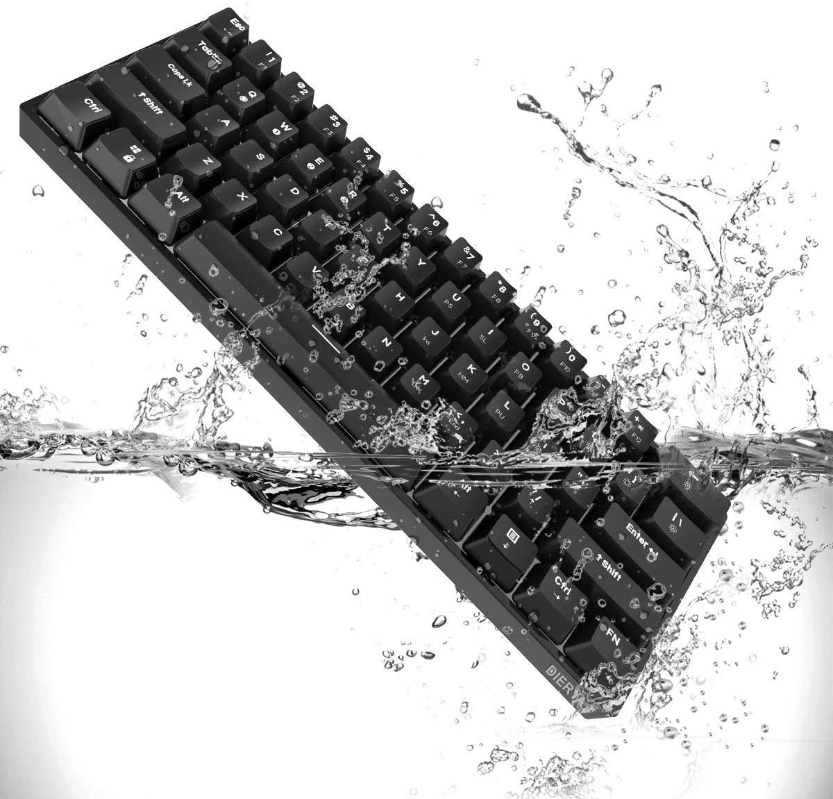 Glorious Modular Mechanical Gaming Keyboard (GMMK)- Barebone Edition (DIY Assembly Required) (Full Size, Black) + Glorious Black Aura Keycaps (Bundle)