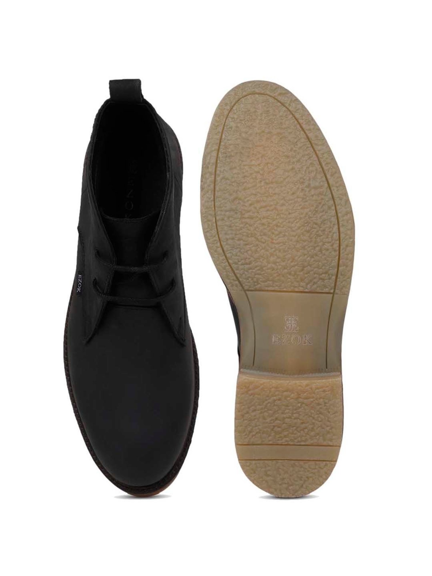 EZOK Men's Black Chukka Boots