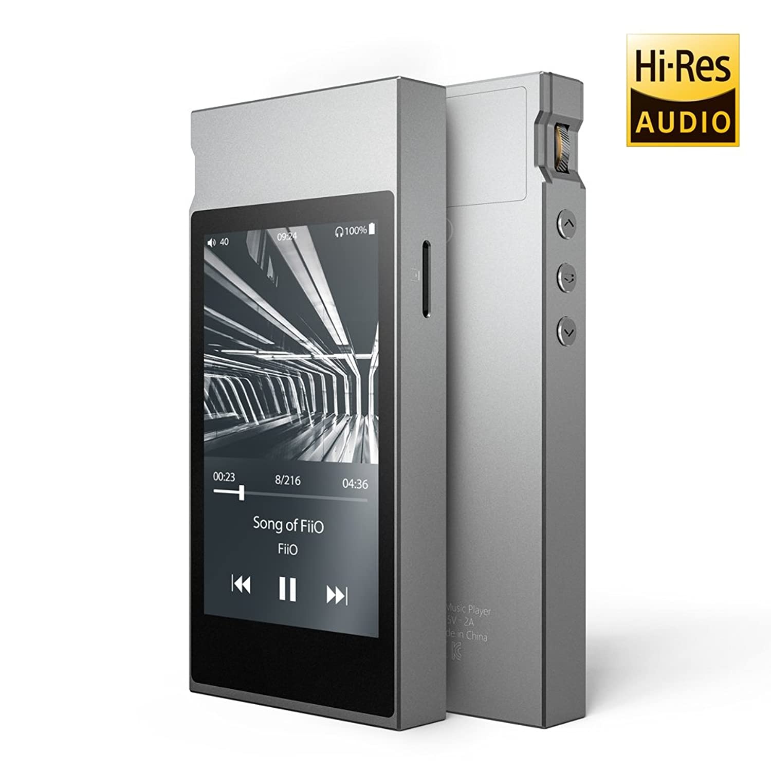 FiiO M7 High Resolution Lossless Music Player with aptX, aptX HD, LDAC HiFi Bluetooth, FM Radio and Full Touch Screen (Silver) &hellip;