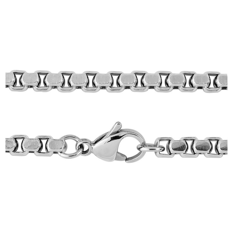 Men's West Coast Jewelry Stainless Steel Box Chain Necklace