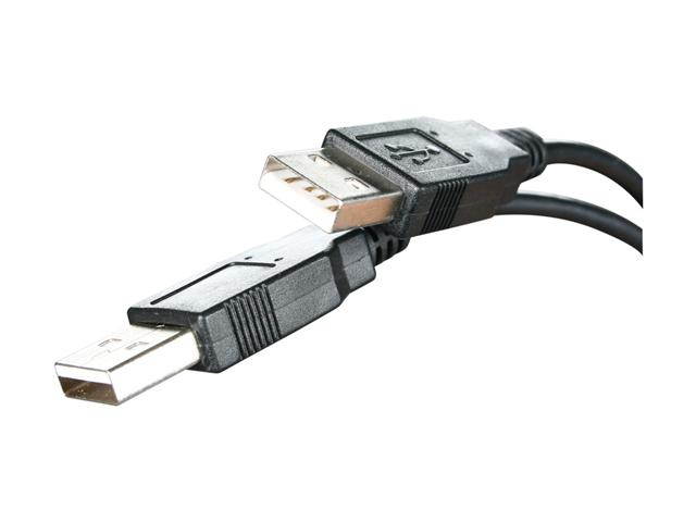 BYTECC USB2-10AA-K USB 2.0 Cable Type A Male to Type A Male Black Color